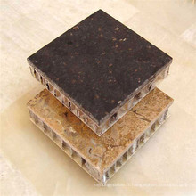 Panneaux de placage en pierre composée en nid d&#39;abeille en pierre